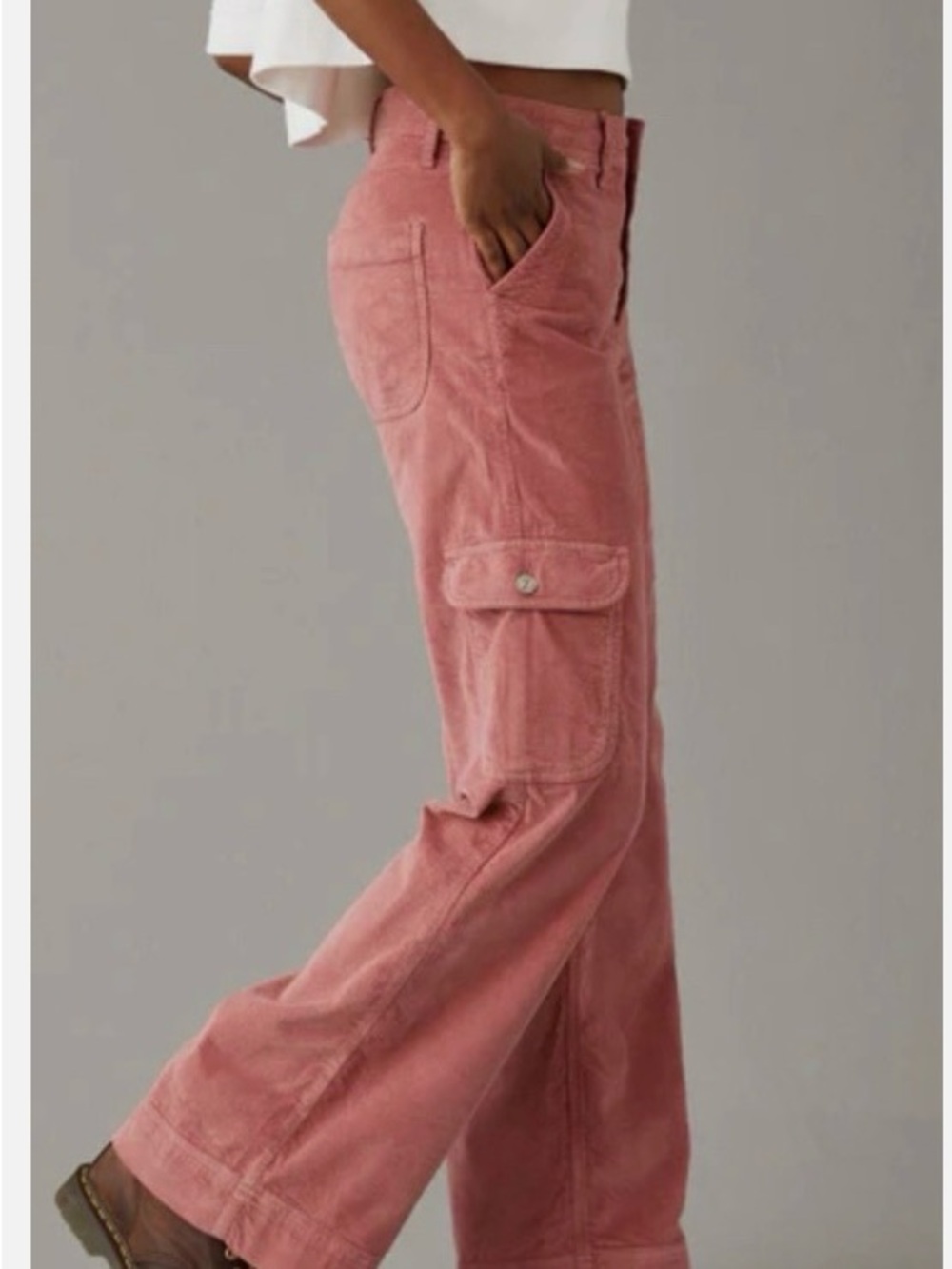 American Eagle Outfitters Corduroy Super High-Rise Baggy Wide Leg - Picture 8 of 8